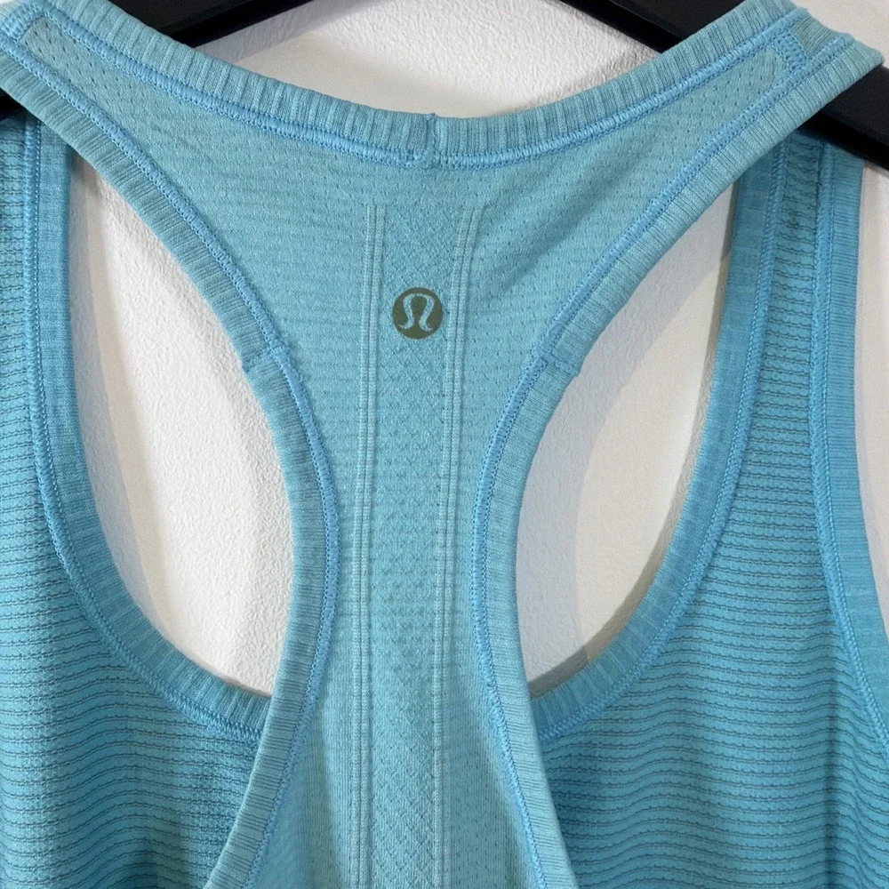 Lululemon Run Swiftly Tech Racerback Tank Top Pacific Teal Tonic Size 10 Gym Run